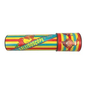 Vintage Pixie Kaleidoscope by Steven St Louis MO USA Tin Toy Striped Pixies